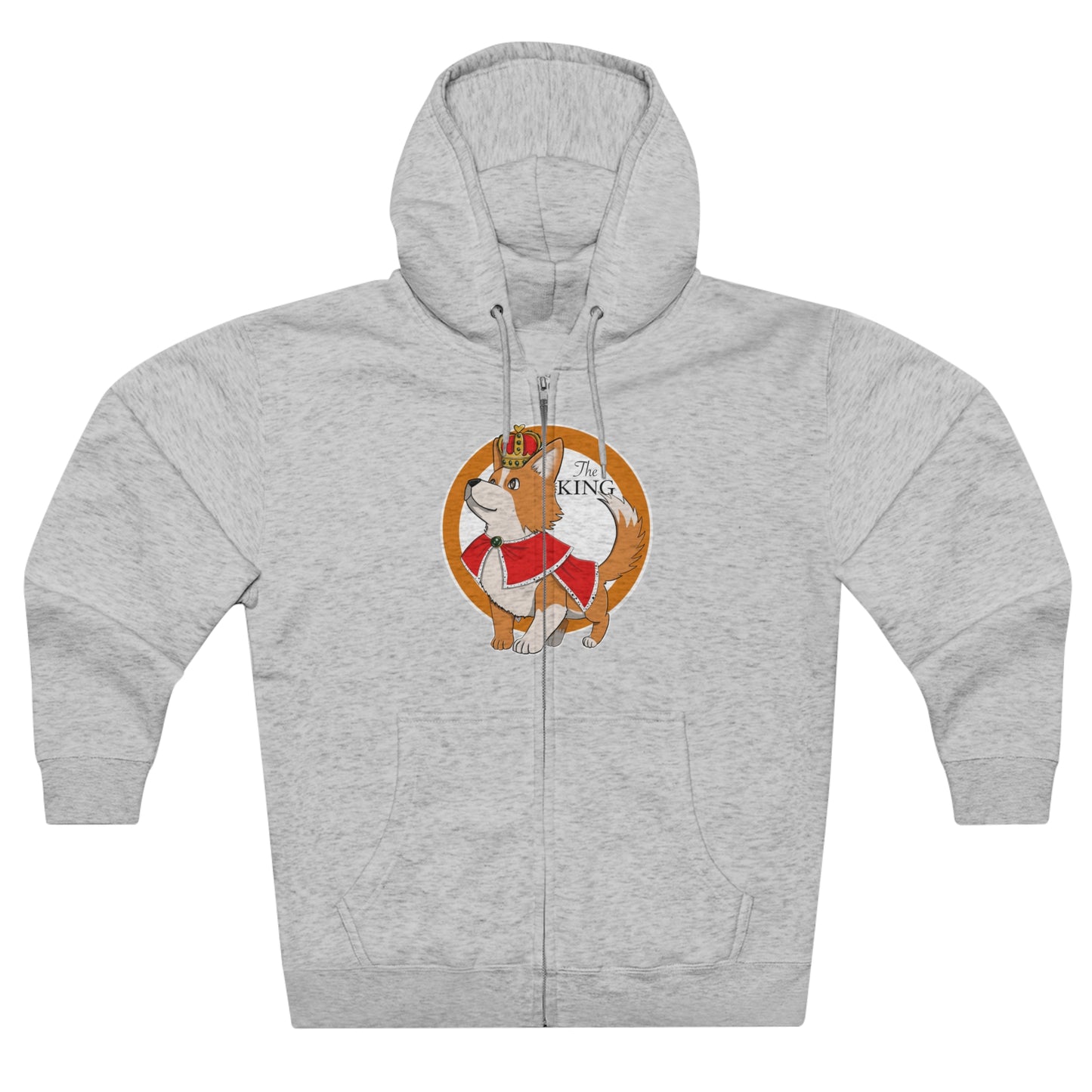 Full Zip Hoodie - Unisex - King corgi