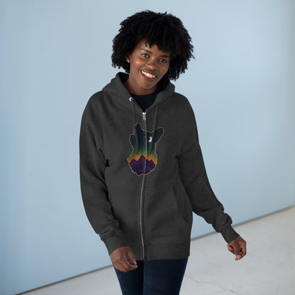 Full Zip Hoodie - Unisex - Constellation Corgi