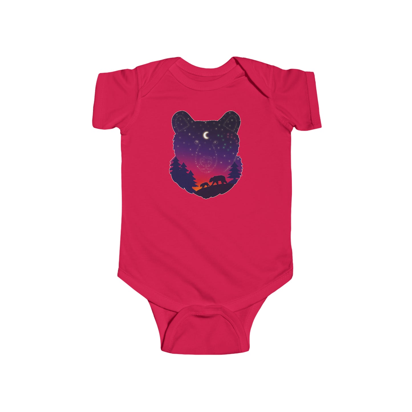 Short-sleeved onesie - Bear Constellation