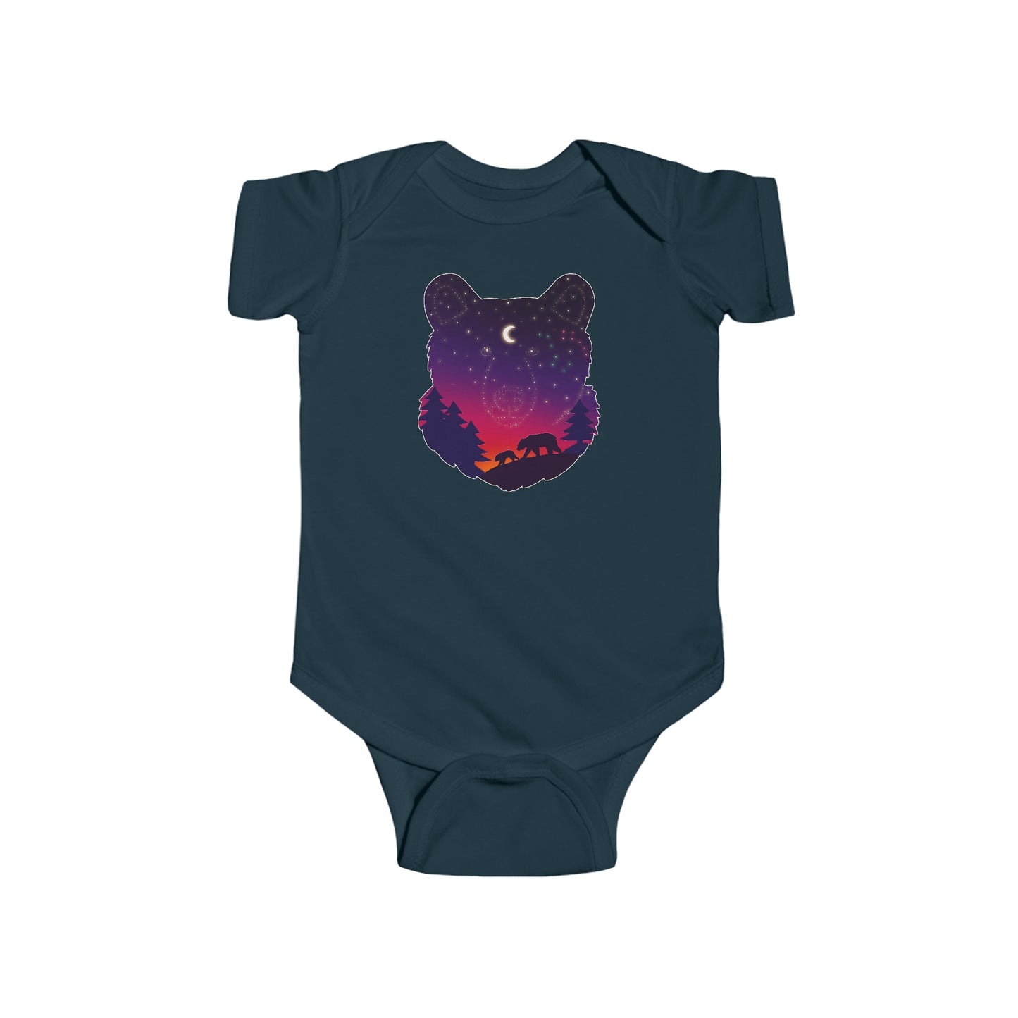 Short-sleeved onesie - Bear Constellation