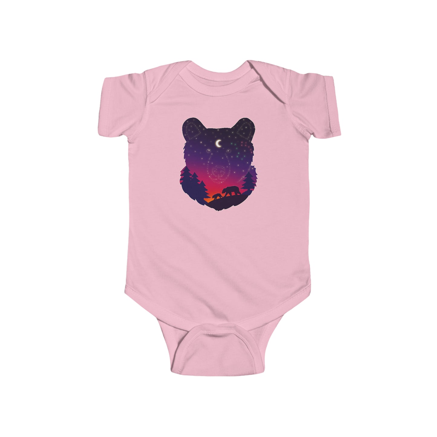 Short-sleeved onesie - Bear Constellation