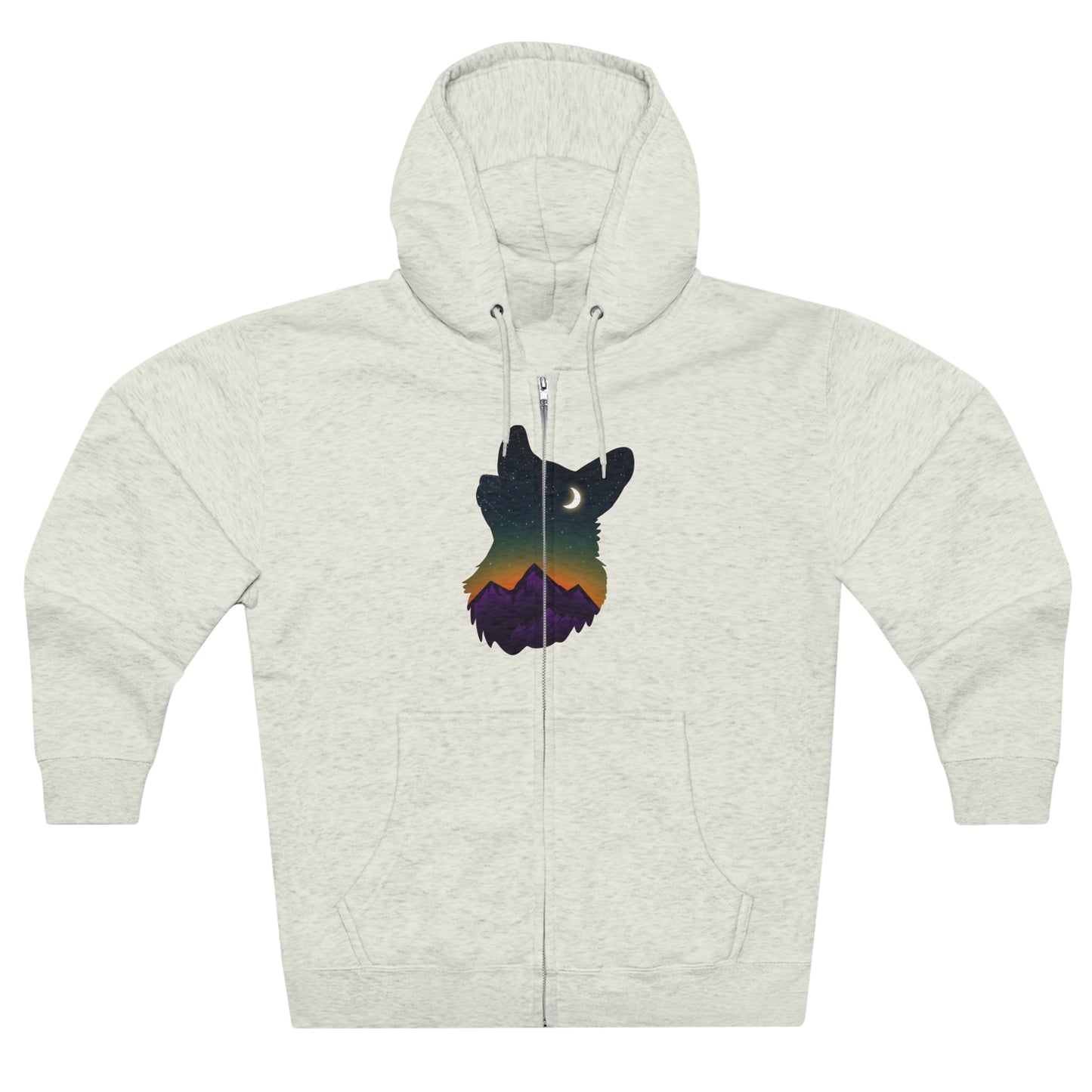 Full Zip Hoodie - Unisex - Constellation Corgi