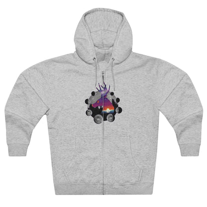 Full Zip Hoodie - Unisex - Cosmic Deer