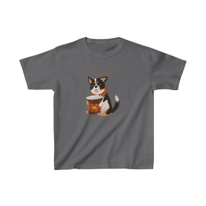 Children's t-shirt - Pumpkin spice corgi