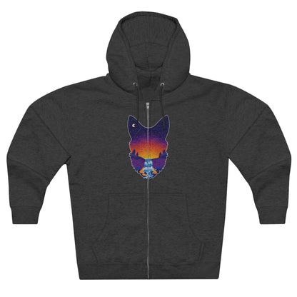 Full Zip Hoodie - Unisex - Fox Constellation
