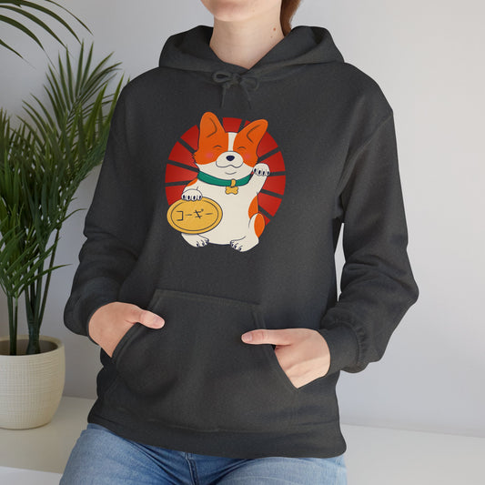 Hoodie - Unisexe - Maneki corgi