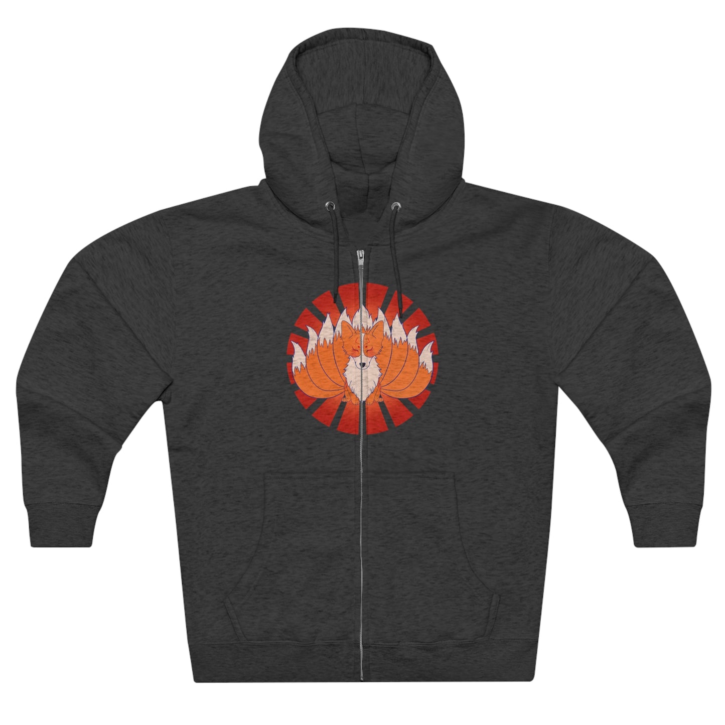 Full Zip Hoodie - Unisex - Nine-tailed Corgi
