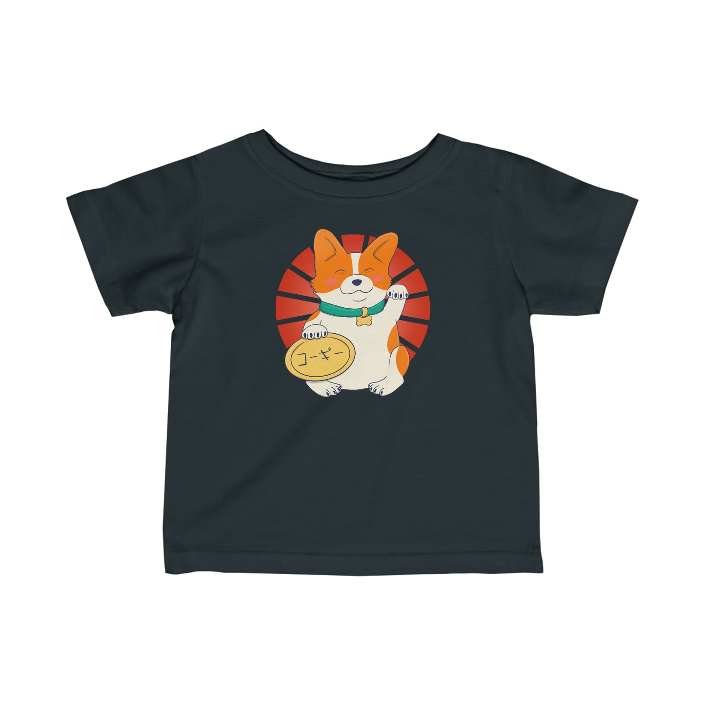 T-shirt bébé - Maneki corgi