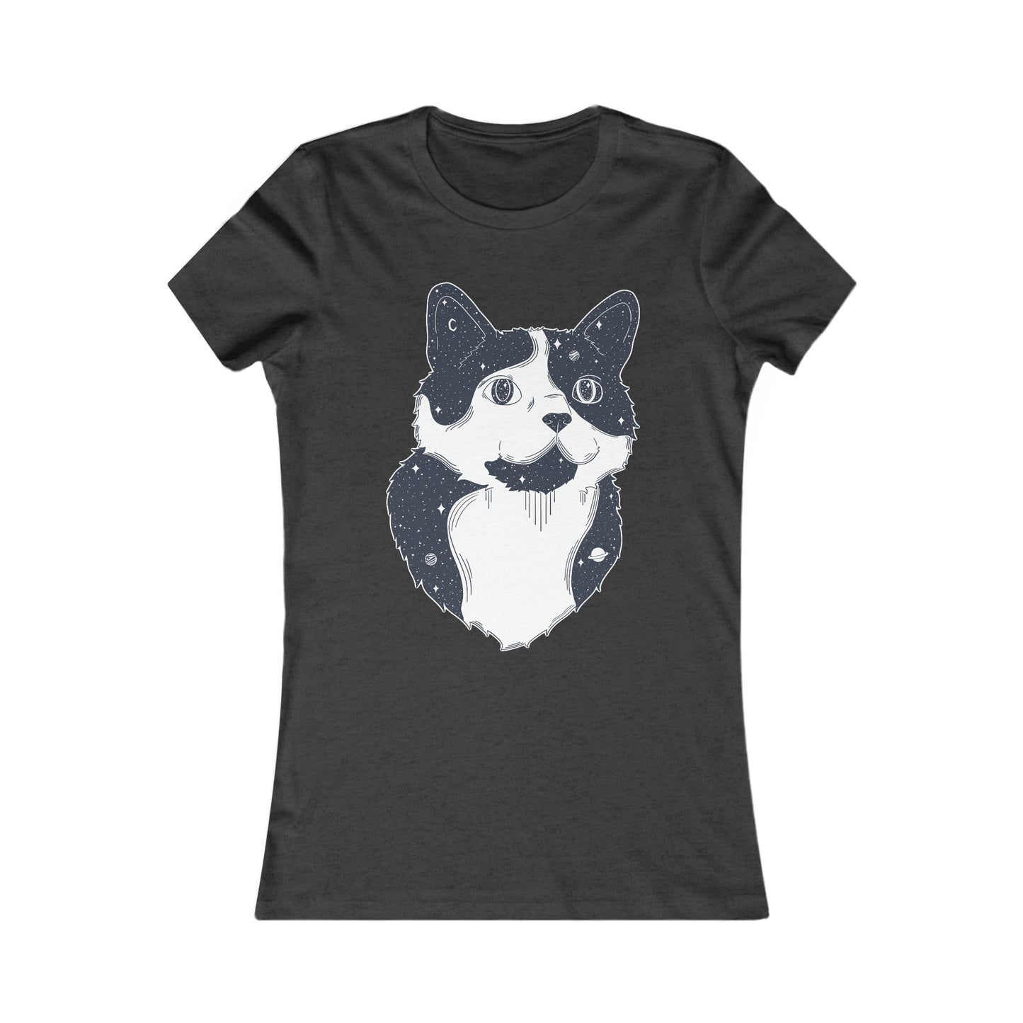 T-shirt femme - Chat étoilé