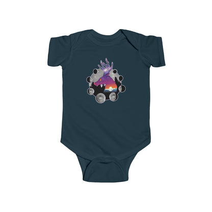Short Sleeve Onesie - Cosmic Deer