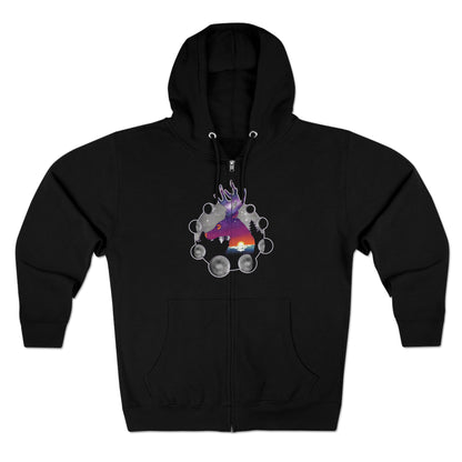 Full Zip Hoodie - Unisex - Cosmic Deer