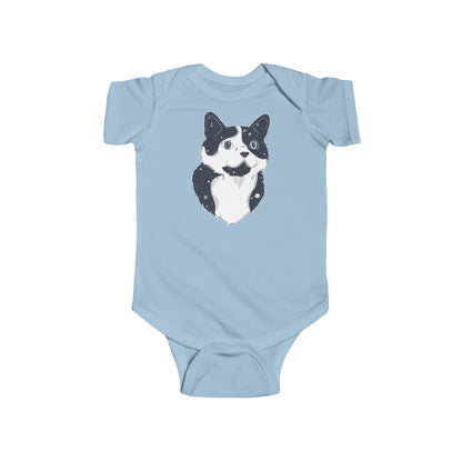 Short-sleeved Onesie - Starry Cat