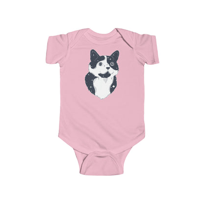 Short-sleeved Onesie - Starry Cat
