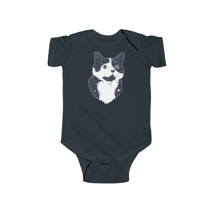 Short-sleeved Onesie - Starry Cat