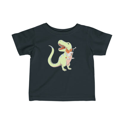 Baby's t-shirt - Corgi rex