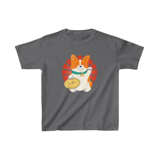 Children's t-shirt - Maneki corgi