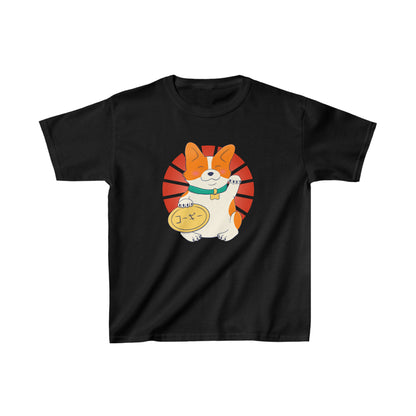 Children's t-shirt - Maneki corgi