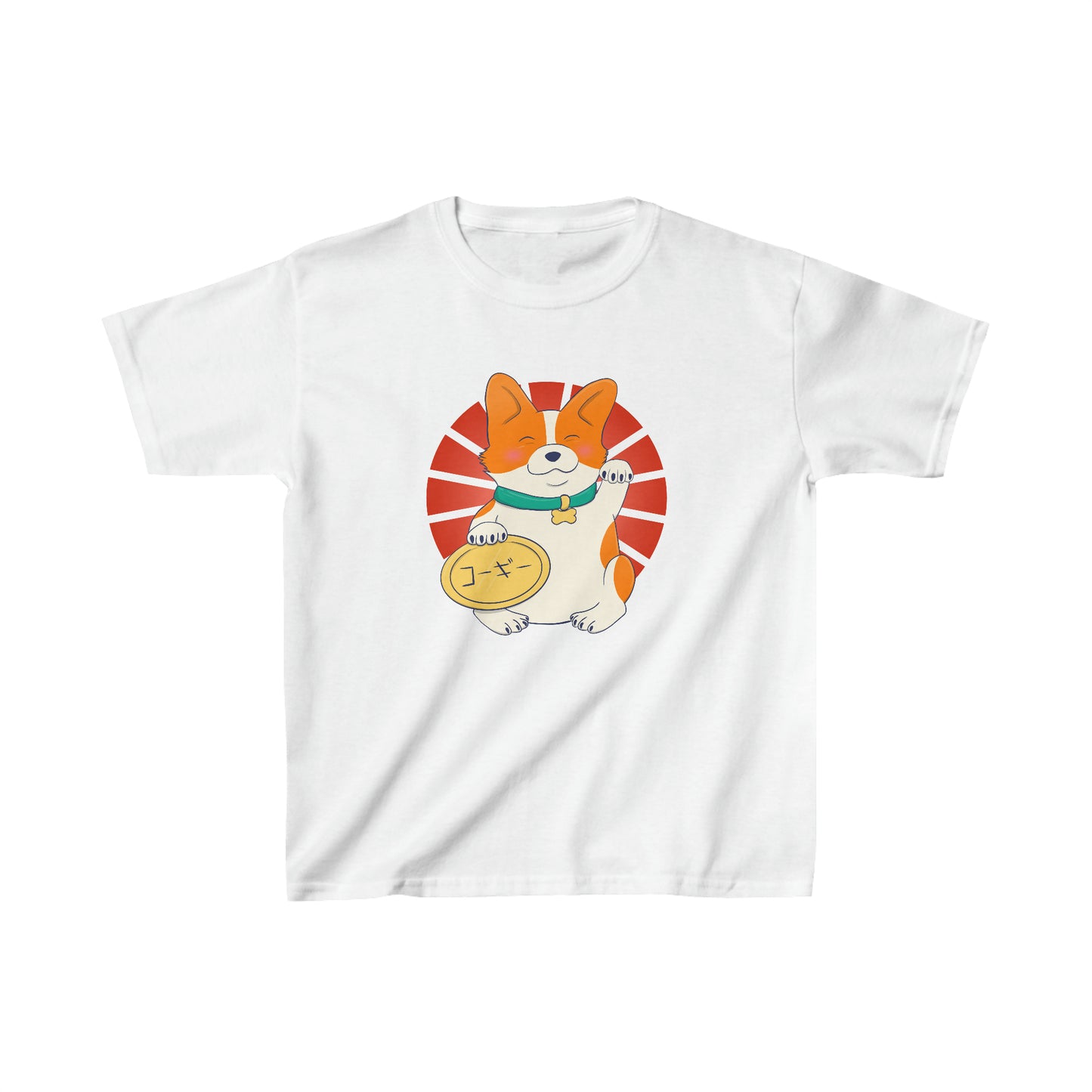 Children's t-shirt - Maneki corgi