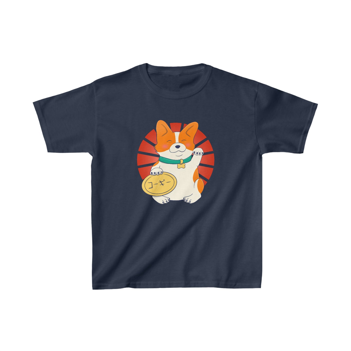 Children's t-shirt - Maneki corgi