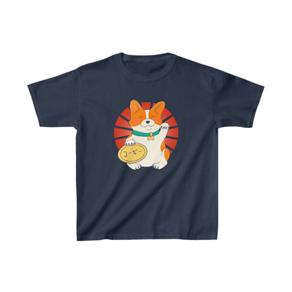 Children's t-shirt - Maneki corgi