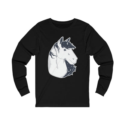 Chandail à manches longues - Unisexe - Cheval étoilé