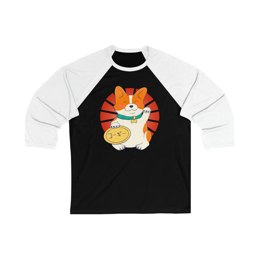 Chandail baseball - Unisexe - Maneki corgi