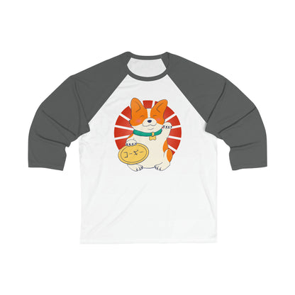 Chandail baseball - Unisexe - Maneki corgi