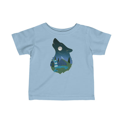 T-shirt bébé - Constellation loup