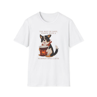 T-Shirt - Unisex - Pumpkin spice corgi