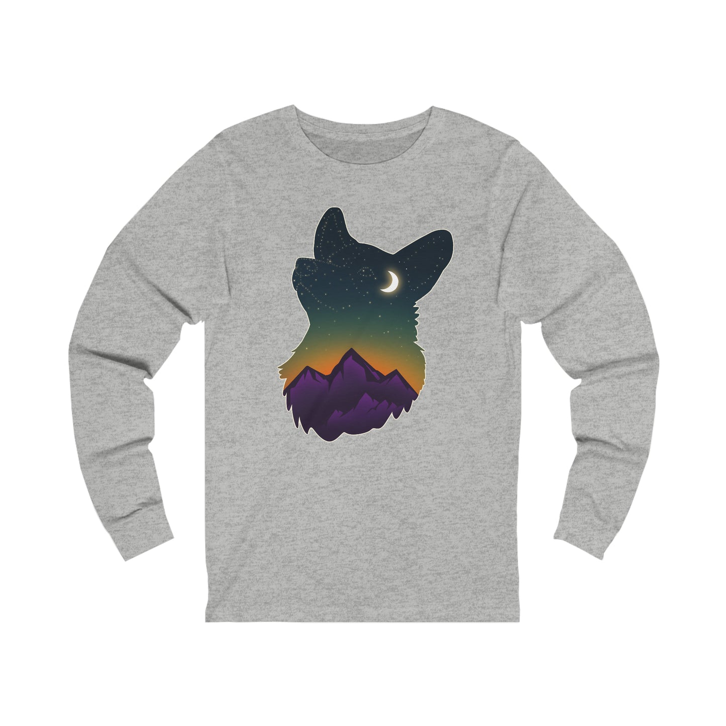 Chandail à manches longues - Unisexe - Constellation Corgi