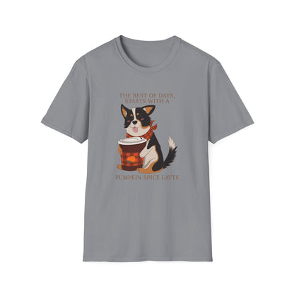 T-Shirt - Unisex - Pumpkin spice corgi