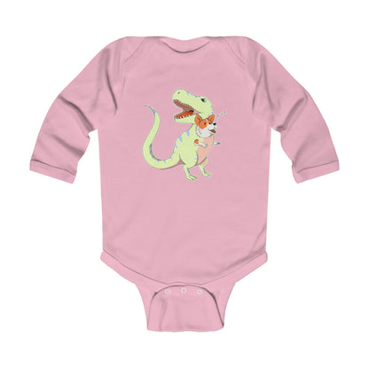 Long-sleeved onesie - Corgi rex