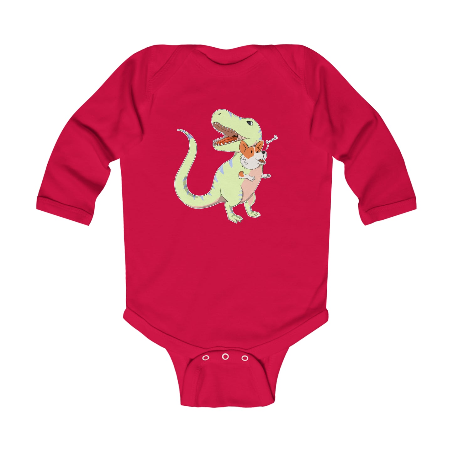 Long-sleeved onesie - Corgi rex