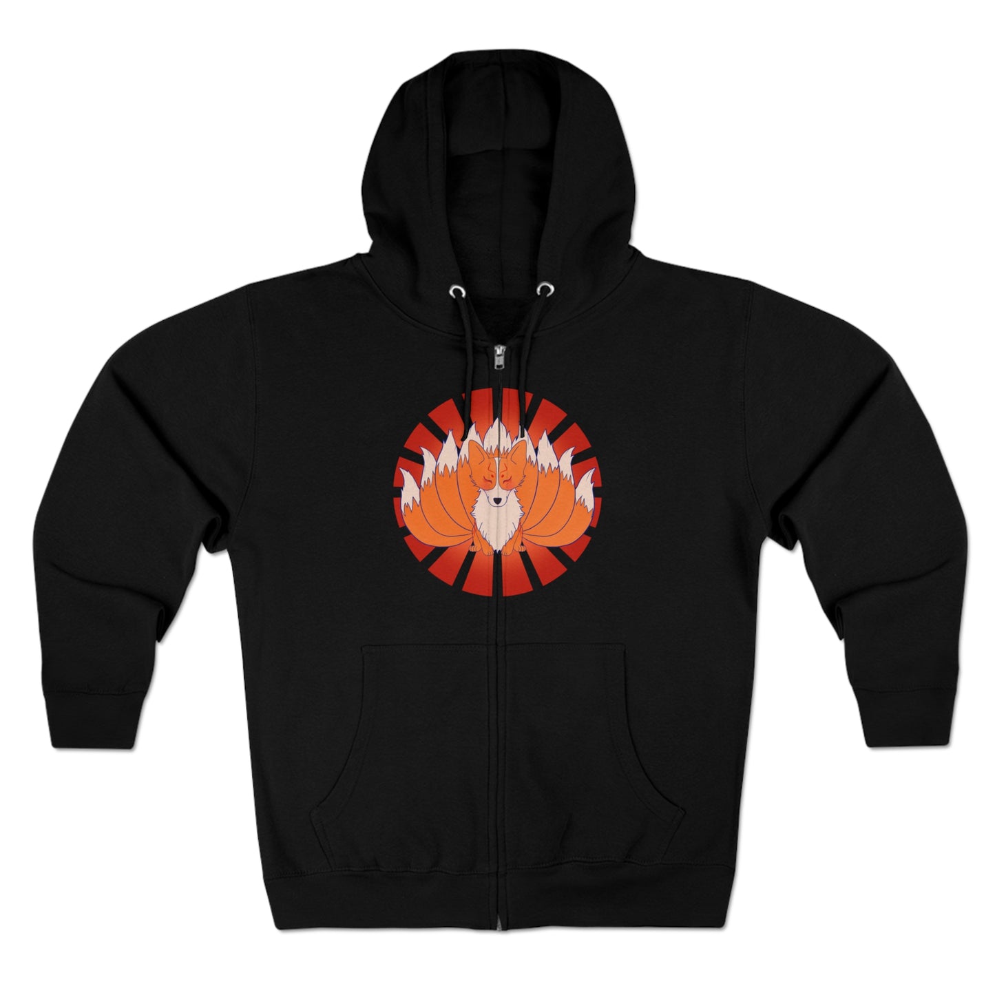 Full Zip Hoodie - Unisex - Nine-tailed Corgi