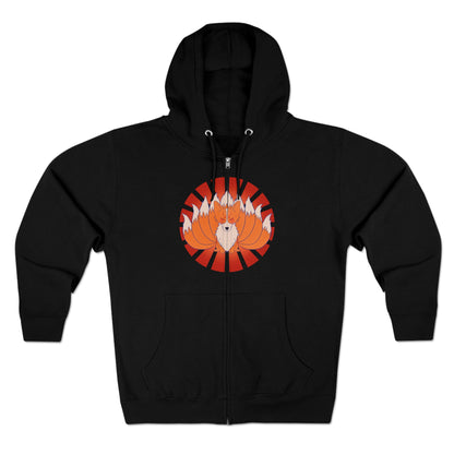 Full Zip Hoodie - Unisex - Nine-tailed Corgi