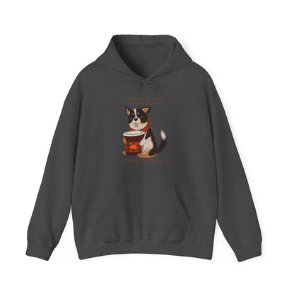 Hoodie - Unisexe - Pumpkin spice corgi