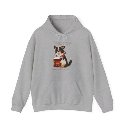 Hoodie - Unisexe - Pumpkin spice corgi