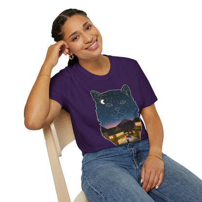 T-shirt - Unisexe - Constellation chat