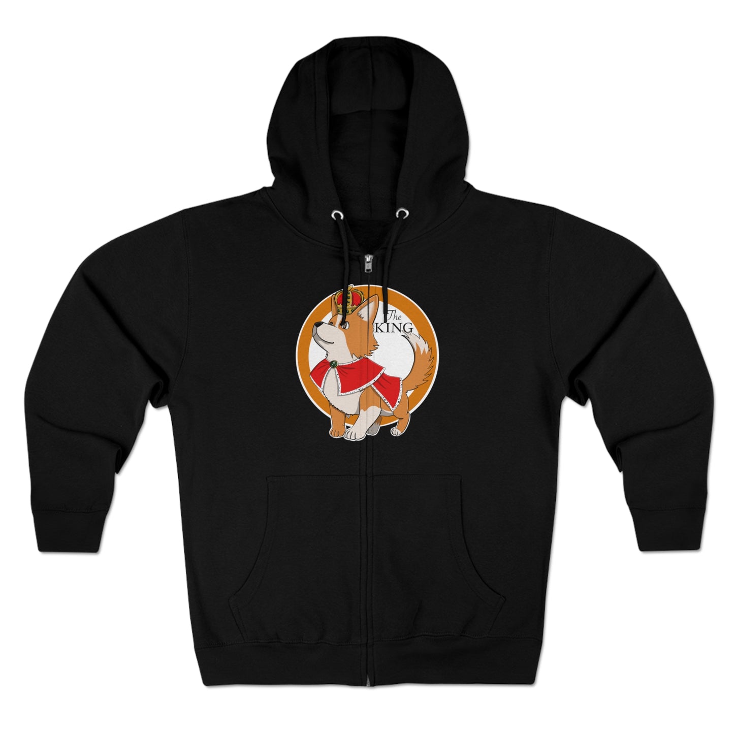 Full Zip Hoodie - Unisex - King corgi