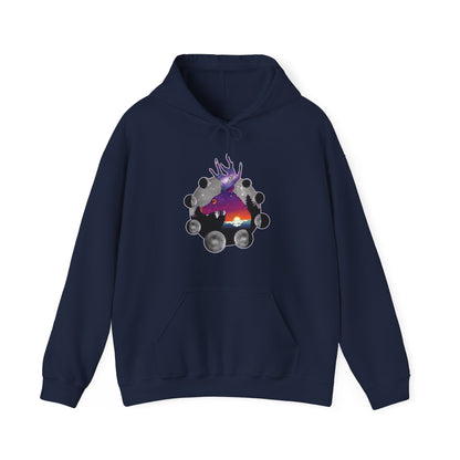 Hoodie - Unisexe - Cerf cosmique