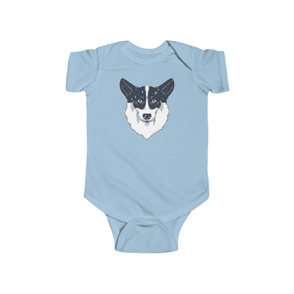 Short-sleeved Onesie - Starry Corgi