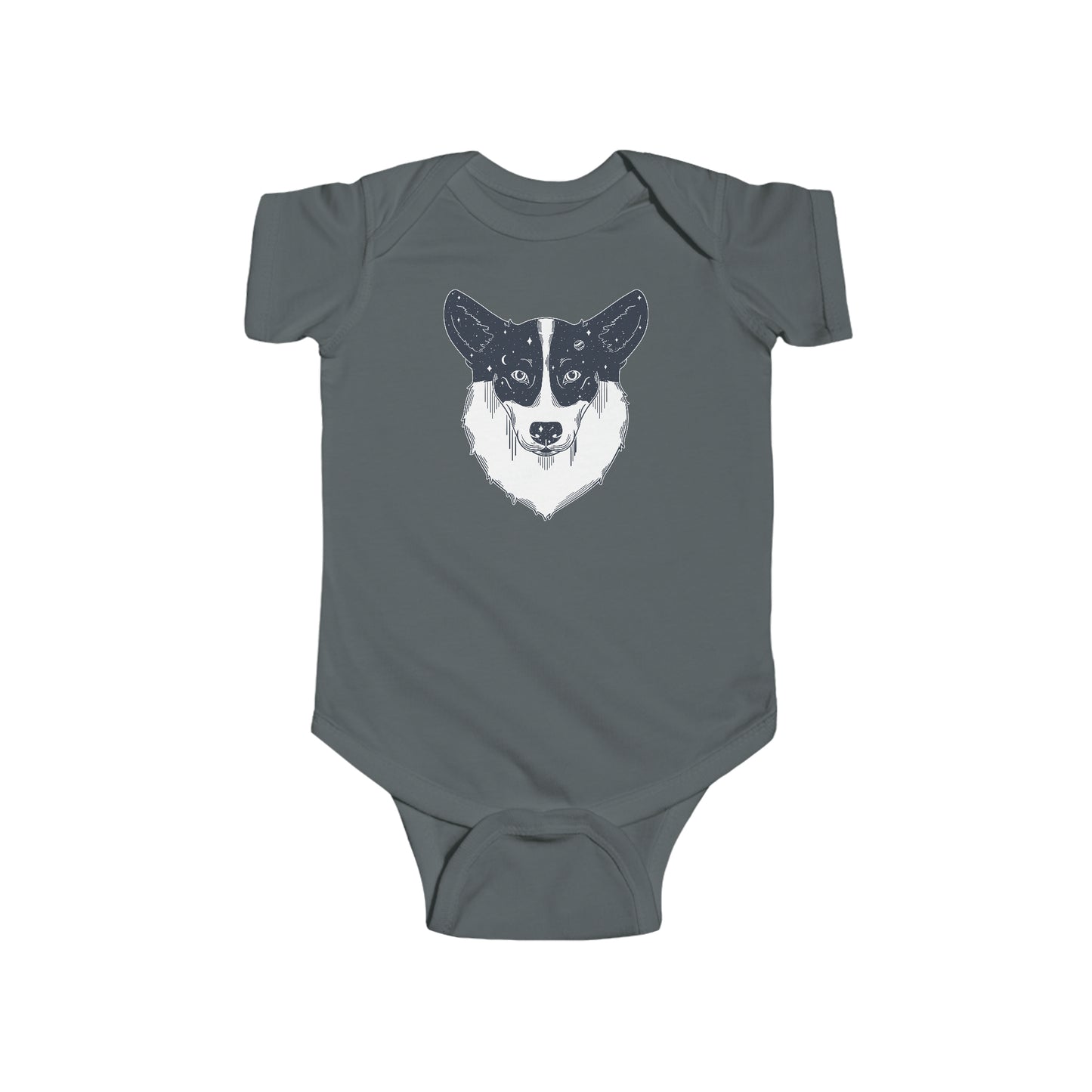 Short-sleeved Onesie - Starry Corgi