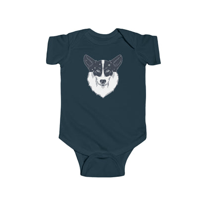 Short-sleeved Onesie - Starry Corgi