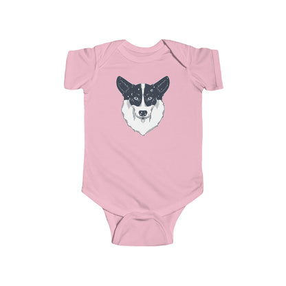 Short-sleeved Onesie - Starry Corgi