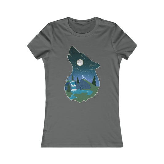 T-shirt femme - Constellation loup